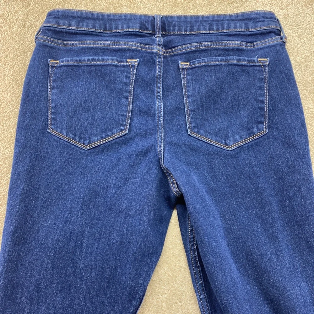 Old Navy Wow Boot-Cut Jeans Womens 14 Blue Mid-Rise Stretch Denim‎